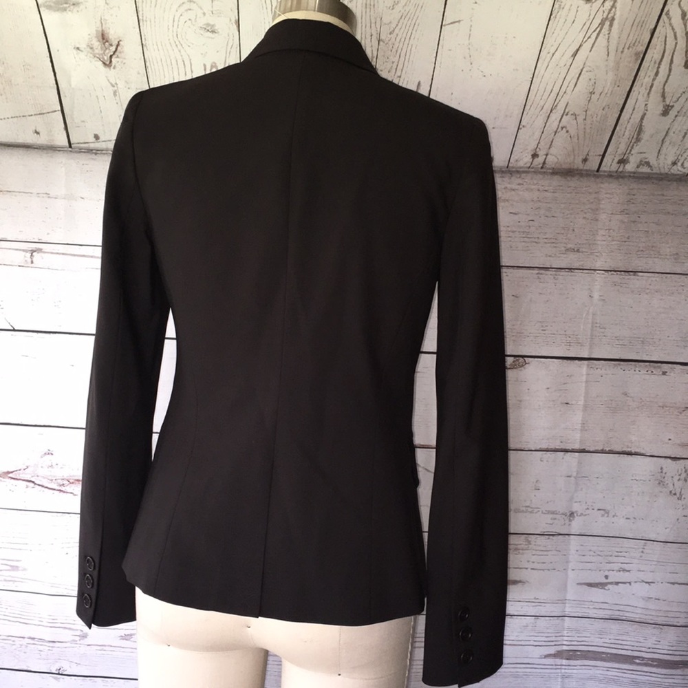 Theory Brown Single Button Lightweight Blazer Euc - image 3